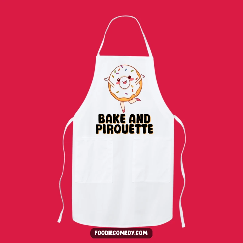 Funny Ballet Donut Chef Apron - Sprinkled Baker Performance, Humorous Foodie Gift!