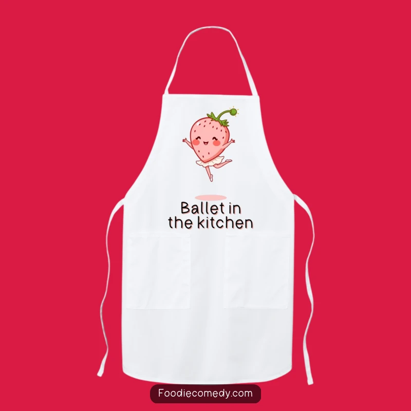 Funny Strawberry Ballet Apron: Graceful Cook Style, Ideal Funny Gift For Bakers!