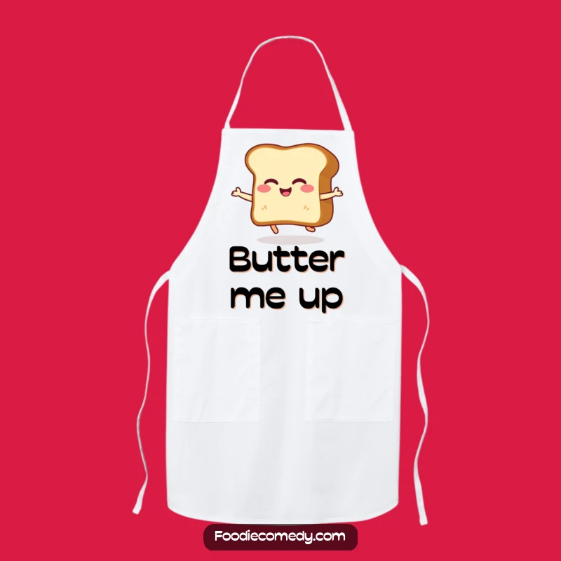 Funny Toast Apron: Giggling Shuffle Dance - Humorous Kitchen Gift for Cooks
