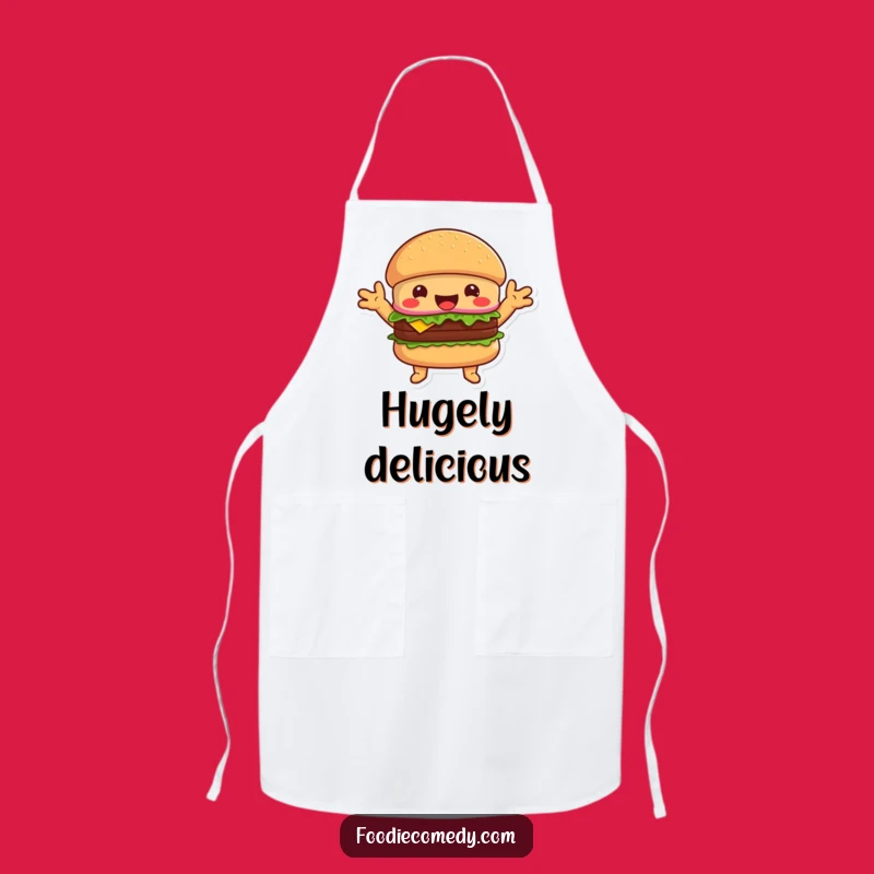 Funny Hugging Burger Apron - Cook with Love and Laughter