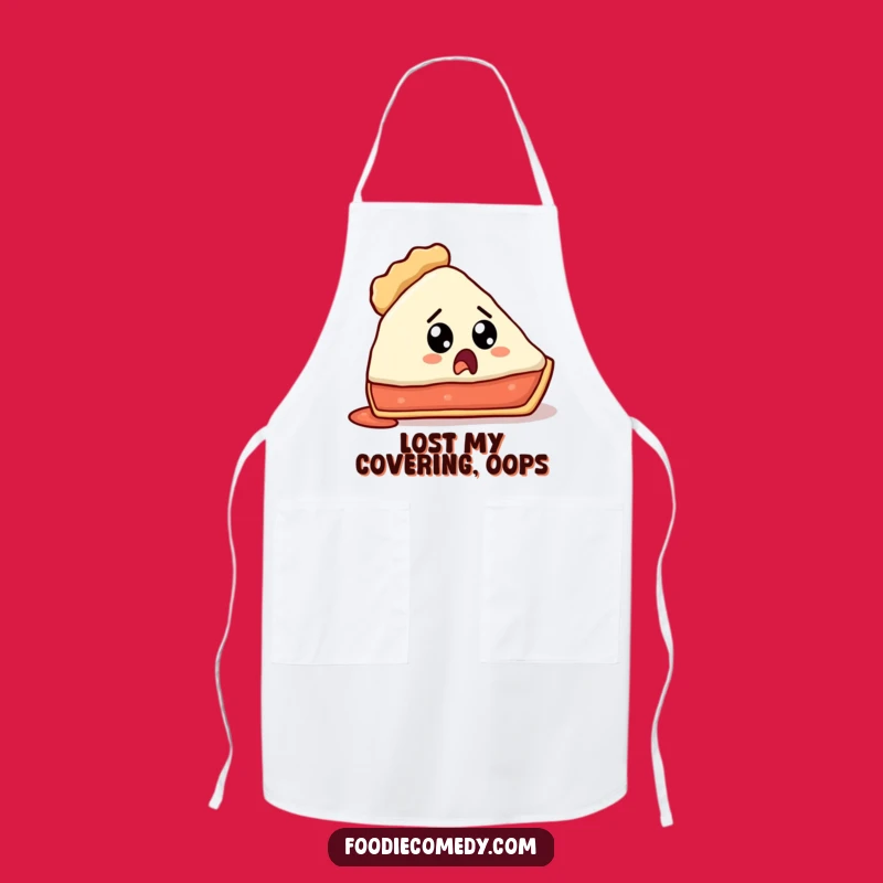 Funny Lost Crust Pie Slice Apron - Cook Up Laughs in the Kitchen