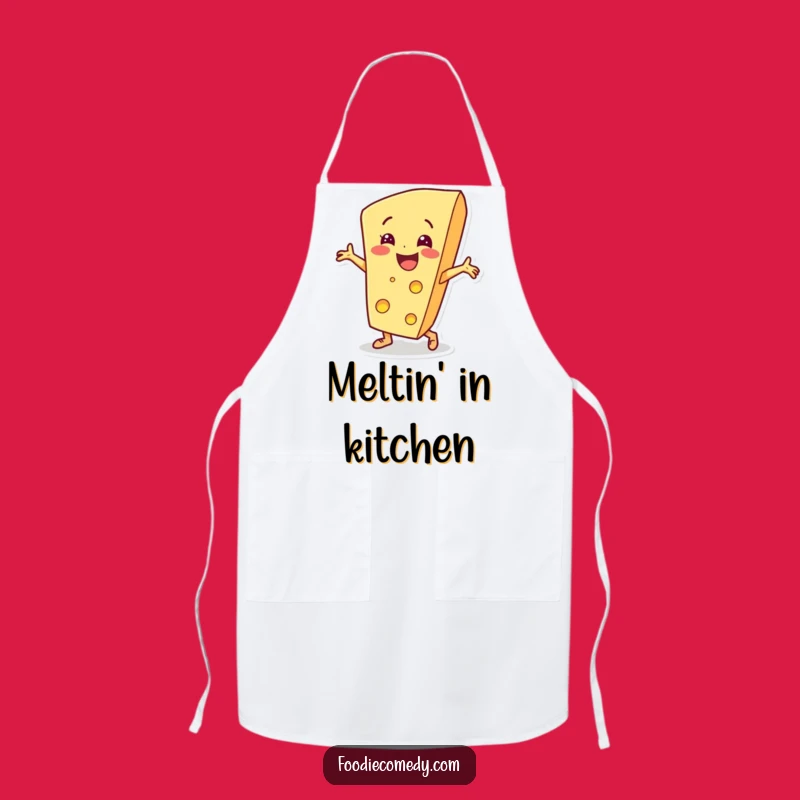 Funny Cheese Breakdance Apron: Cook Up Some Fun, Humorous Kitchen Gift!