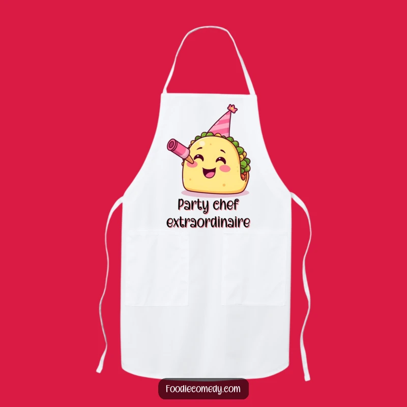 Funny Taco Apron: Fiesta Chef Taco Wear, Humorous Kitchen Party Gift