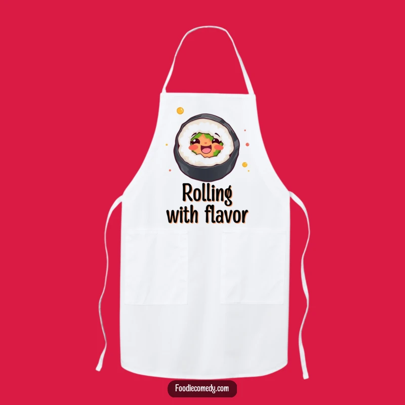 Funny Sushi Dancer Apron: Cook and Twirl with Culinary Joy!