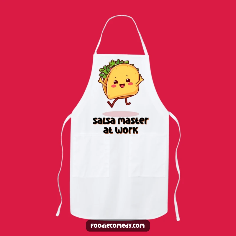 Funny Taco Salsa Dancer Apron: Cook with Fiesta Flair