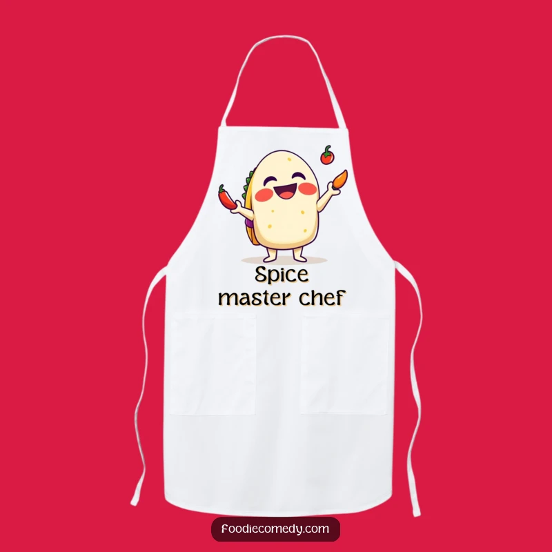 Funny Taco Apron: Juggling Chili Wear, Humorous Mexican Chef Gift
