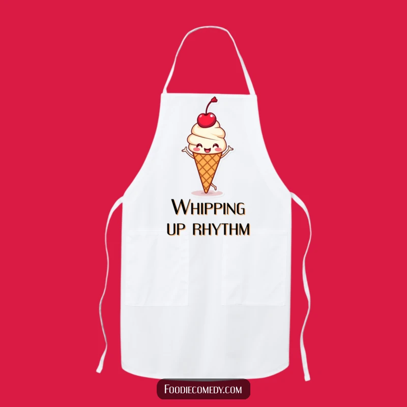 Funny Ice Cream Chef Apron - Jig Through Recipes with Kawaii Style Gift