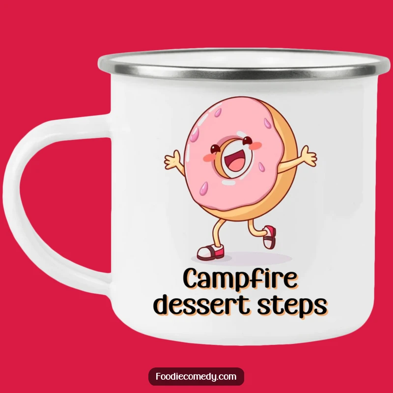 Funny Donut Tap Dance Camping Mug: Sweet Adventures, Great Gift