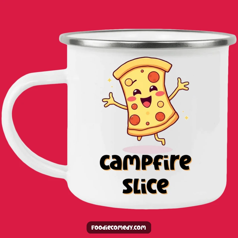 Funny Pizza Disco Groove Camping Mug: Your Trail Mix Needs This Fun