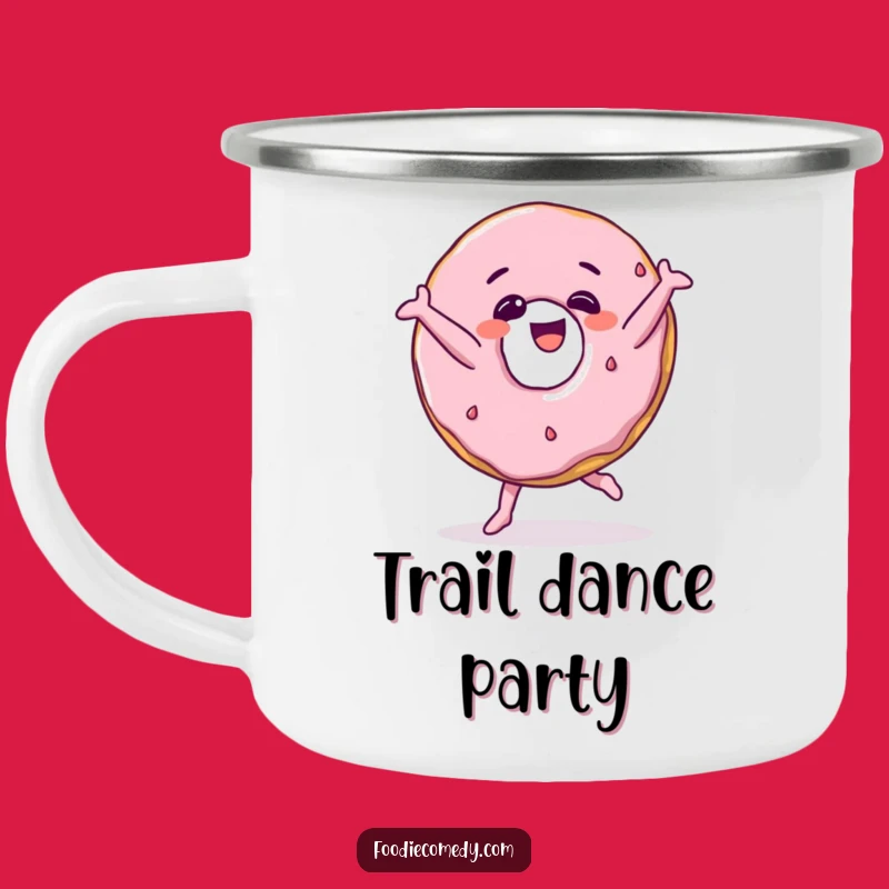 Funny Donut Breakdance Camping Mug a Hilarious Outdoor Adventure Companion