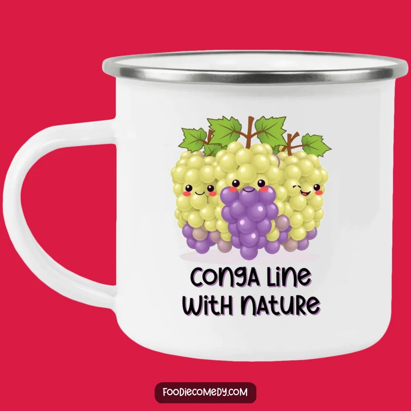 Funny Grape Campfire Mug: Conga Line Adventure Fuel, The Ultimate Funny Gift!