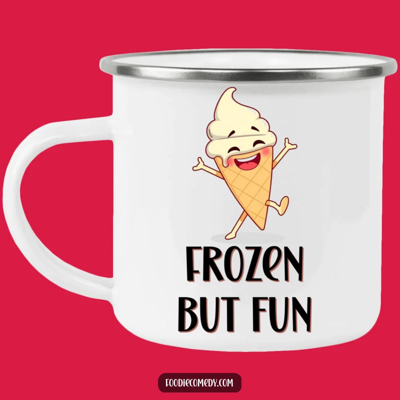 Funny Ice Cream Campfire Mug: Breakdance Treat Fuel, The Ultimate Funny Gift!