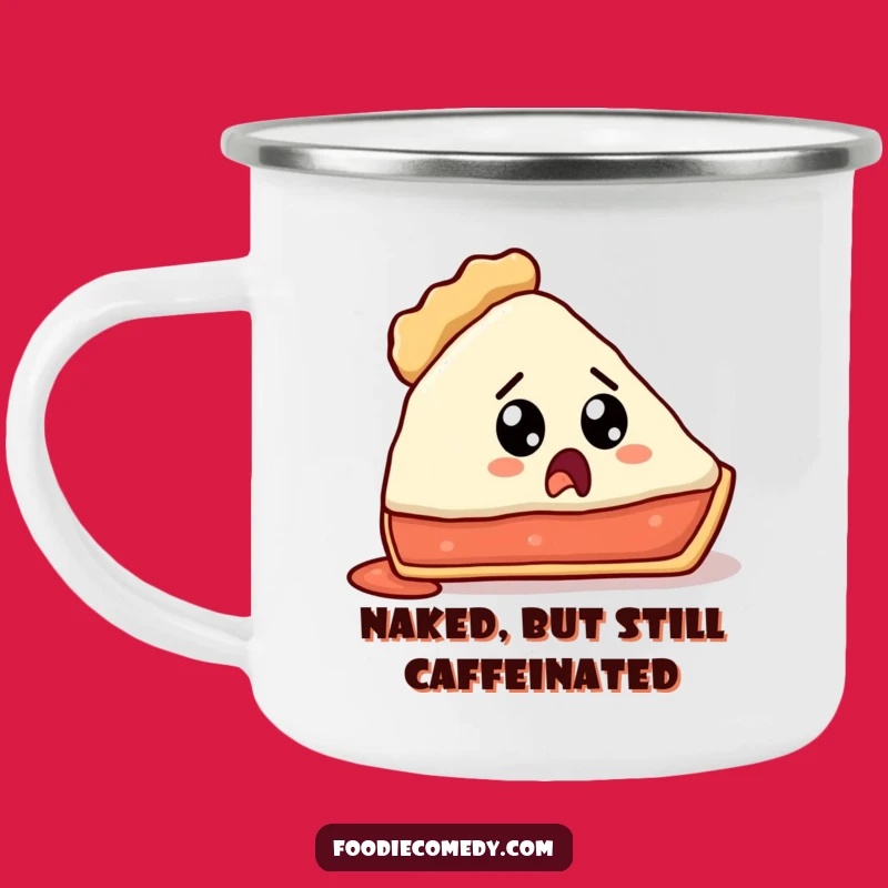 Funny Lost Crust Pie Slice Camping Mug - Adventure with Humor