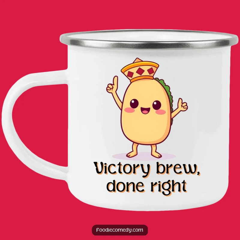 Funny Taco Dance Camping Mug - Durable Kawaii Taco Outdoor Cup - Best Funny Gift