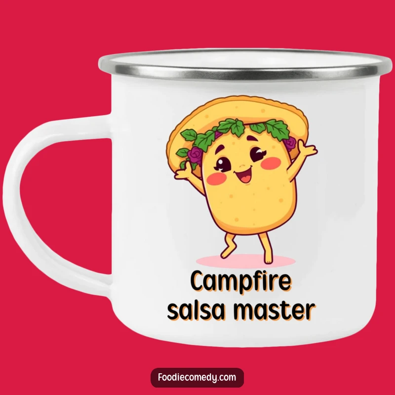 Funny Taco Salsa Camping Mug: Hilarious Outdoor Fiesta Companion