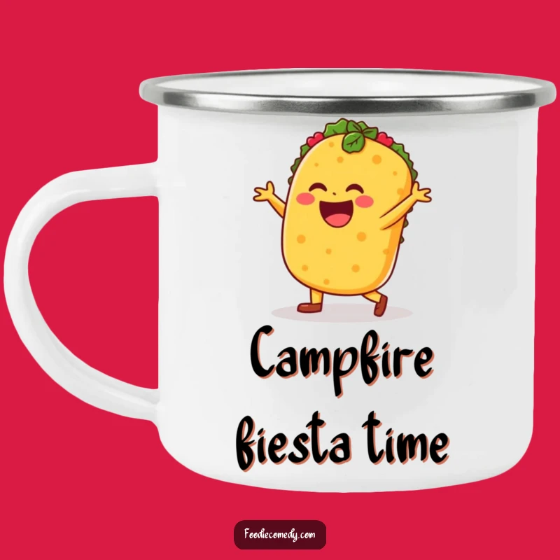 Funny Taco Salsa Dance Camping Mug: Fiesta on the Go, Great Gift