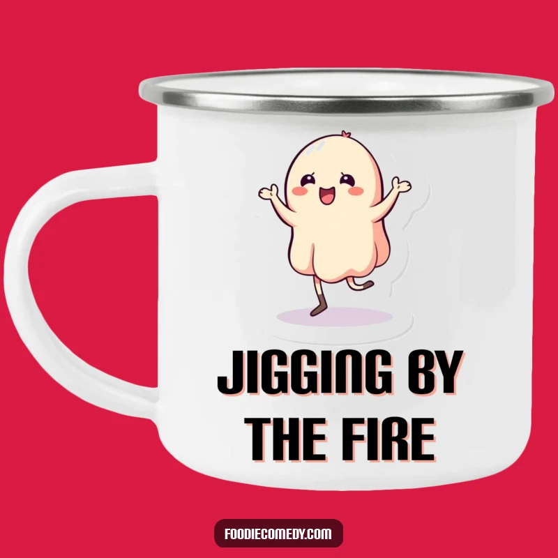 Funny Wobbly Jelly Jig Camping Mug: Bouncy Sips Outdoors