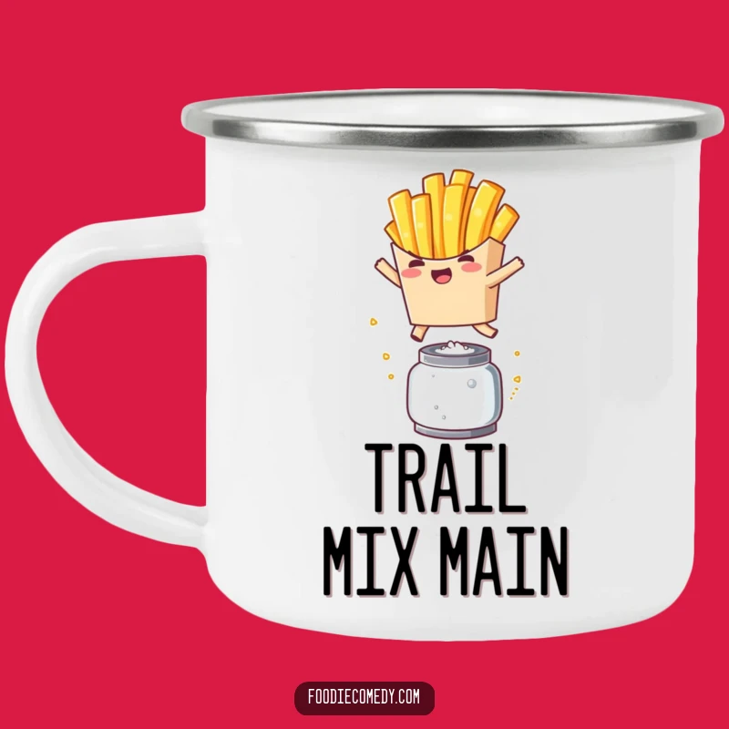 Funny French Fry Leap Camping Mug - Adventure Ready