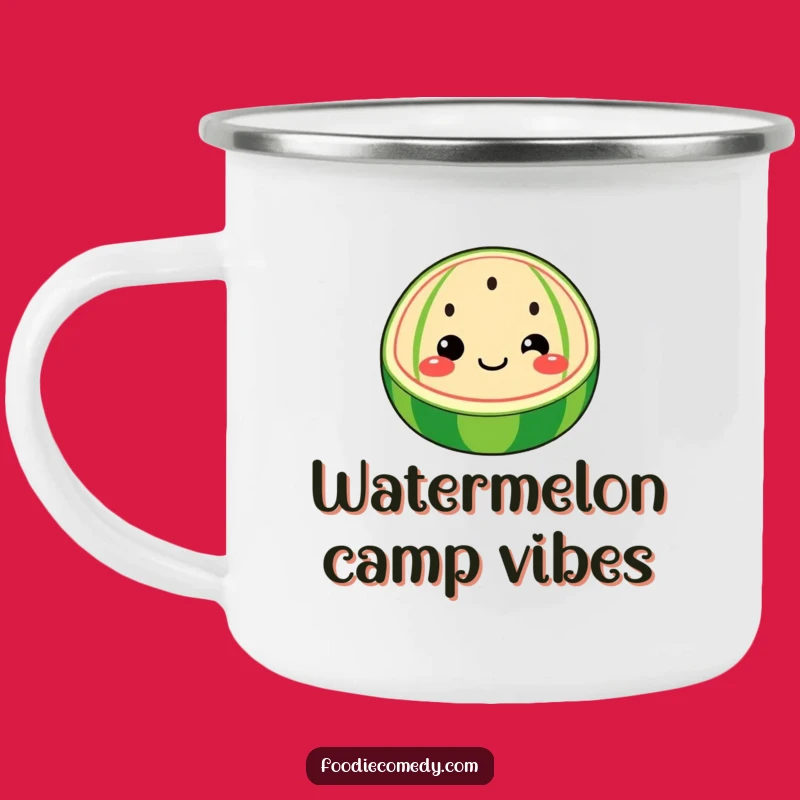 Funny Watermelon Slice Camping Mug - Summer Refreshment!