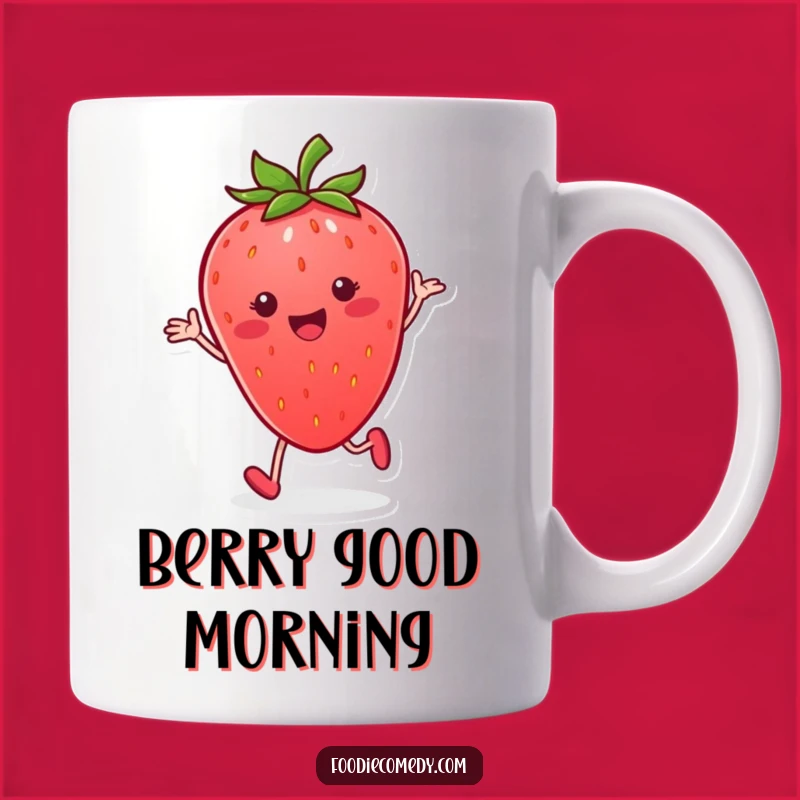 Funny Strawberry Tap Dance Mug: Hilarious Fruit Gift for Energetic People