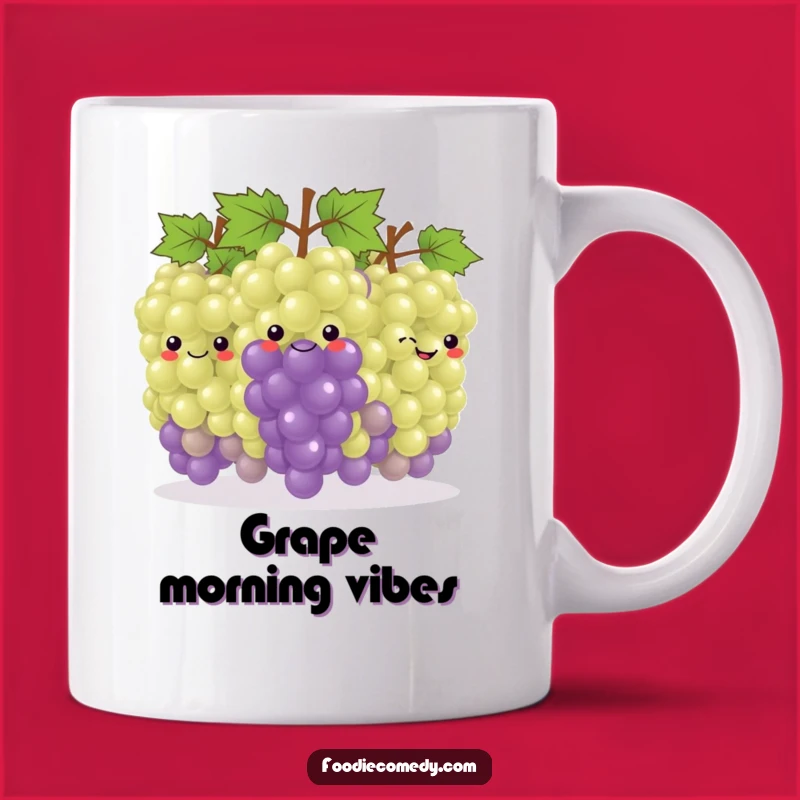 Funny Grape Conga Mug: Happy Fruit Dancing Together, Perfect Funny Gift For Wine Lovers!