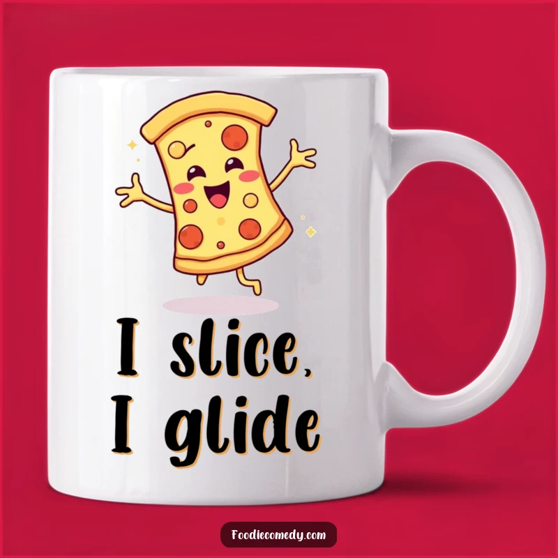 Funny Pizza Disco Groove Mug: A Slice of Fun for Your Morning Coffee Gift
