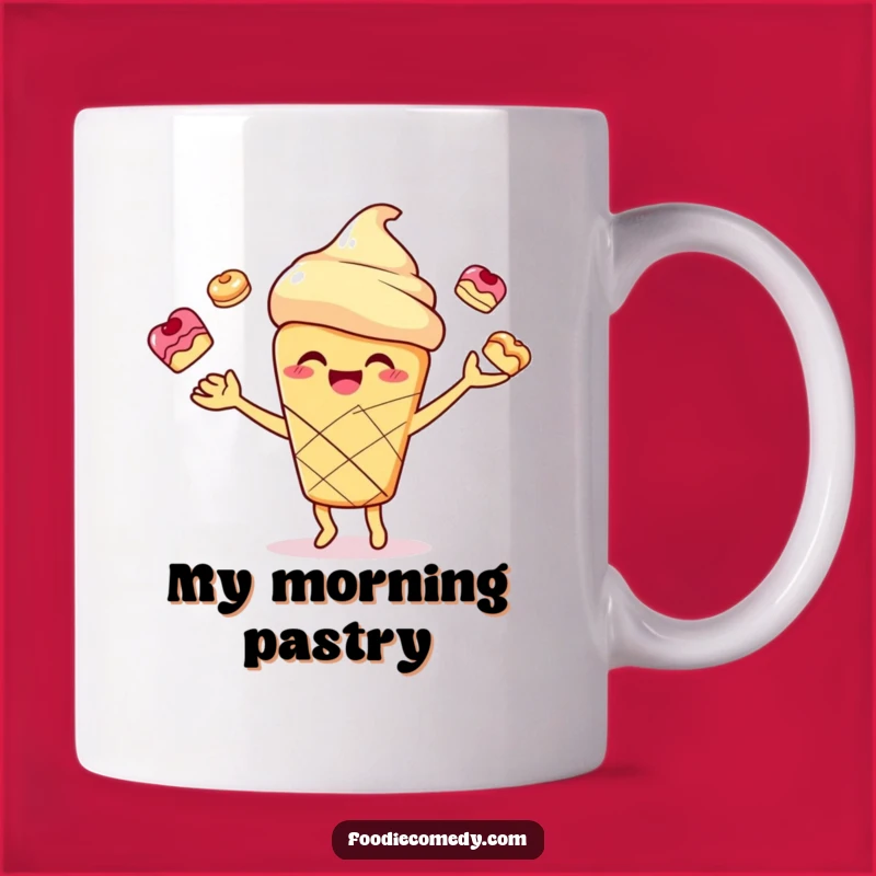 Funny Scone Juggling Pastries Mug - Hilarious Baker Gift & Treat