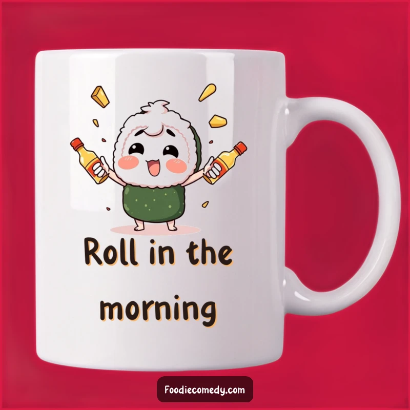 Funny Sushi Juggling Mug: A Mayo Master's Flair, Perfect Funny Gift for Foodies