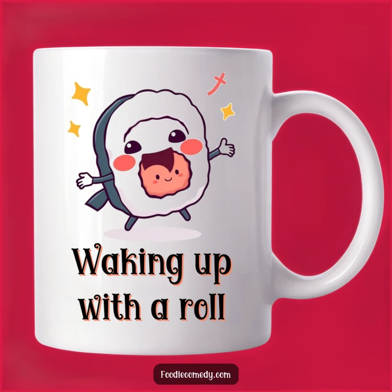 Funny Sushi Roll Jitterbug Mug - A Delightfully Energetic Gift