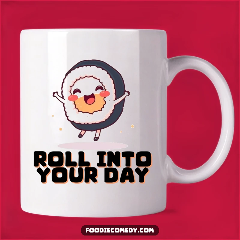 Funny Sushi Ballet Dancer Mug: A Graceful and Hilarious Gift for Food Lovers!