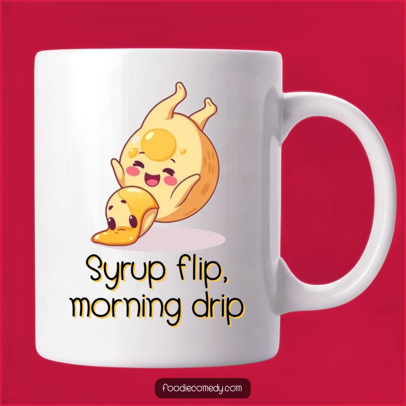 Funny Pancake Somersault Syrup Mug: A Hilarious Breakfast Treat Gift Idea