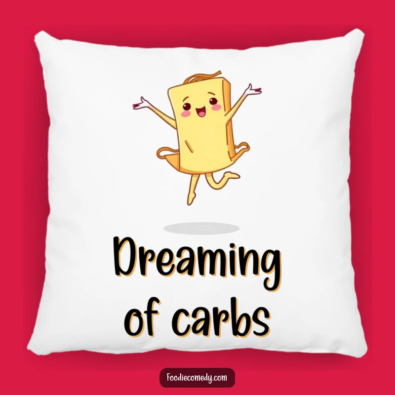 Funny Pasta Ballet Pillow: Cozy Comfort with a Determined Twist