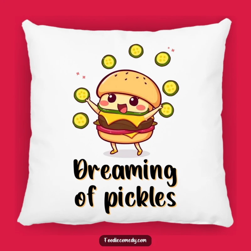 Funny Burger Juggling Pillow - Kawaii Comfort & Decor
