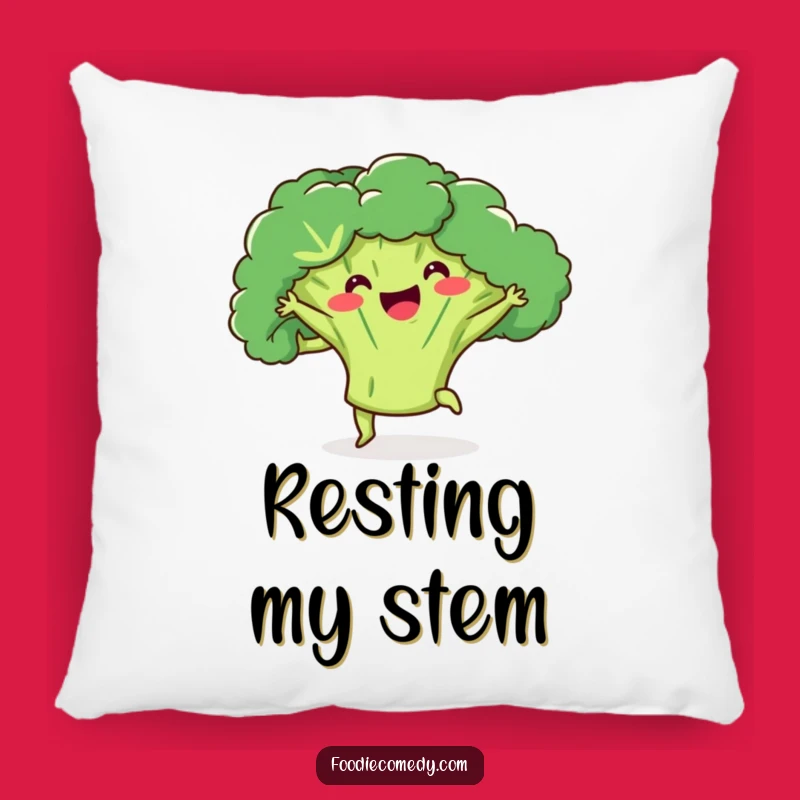 Funny Broccoli Dance Pillow: Cozy Comfort with a Veggie Twist