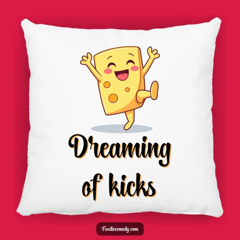 Funny Cheese High Kick Pillow a Comfy and Cheerful Accent Piece