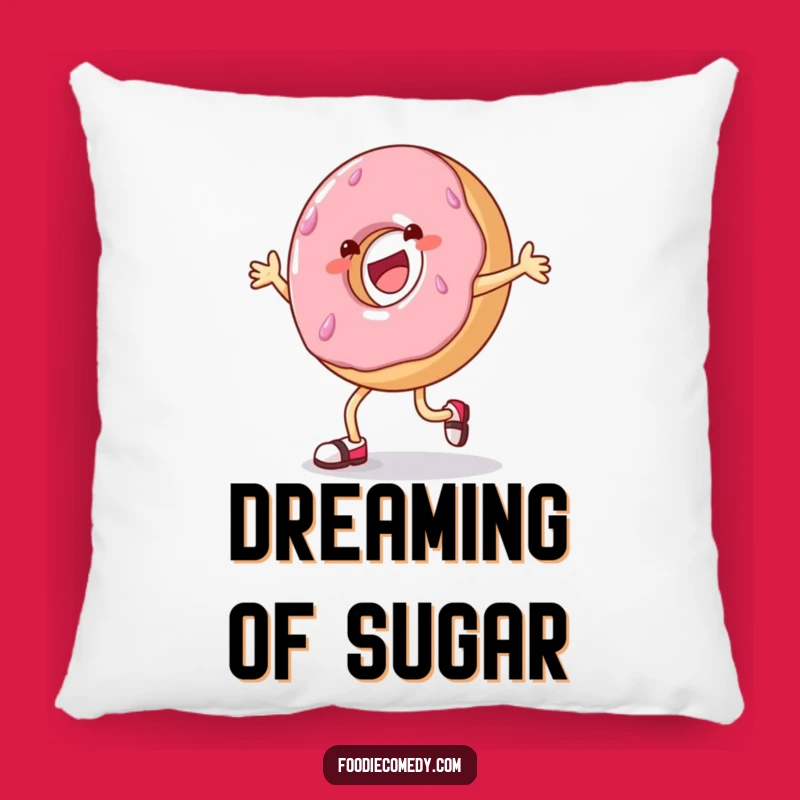 Funny Donut Tap Dance Pillow: Cozy Cheer, Adorable Gift