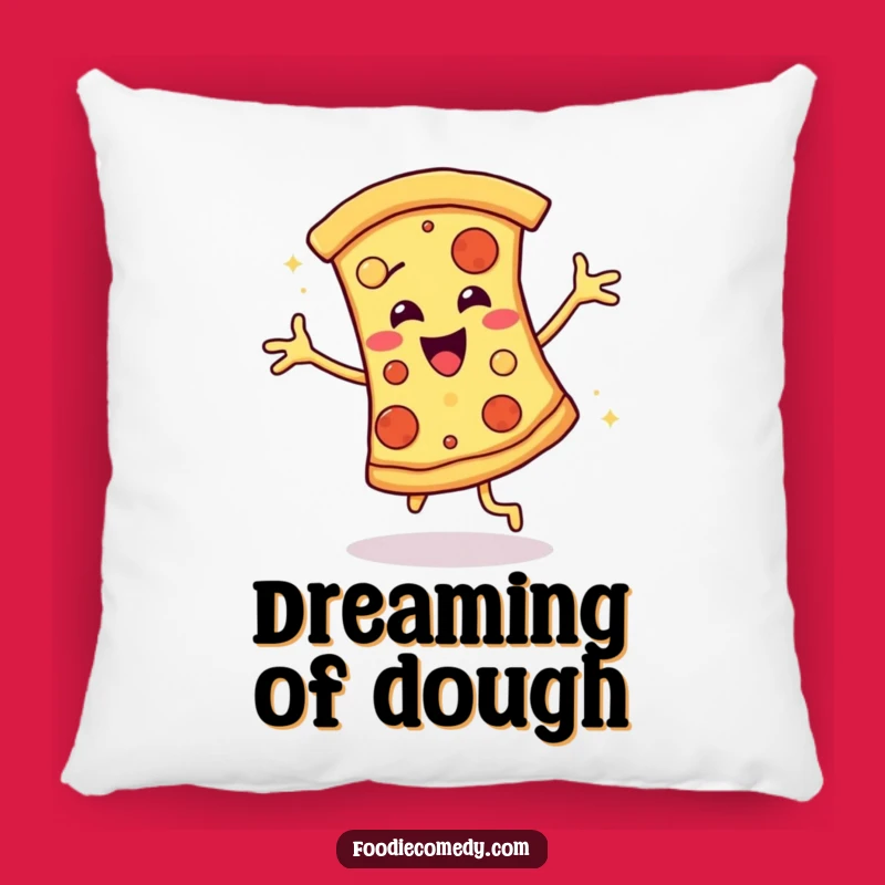 Funny Pizza Disco Groove Pillow: Cuddle Up with a Slice of Humor