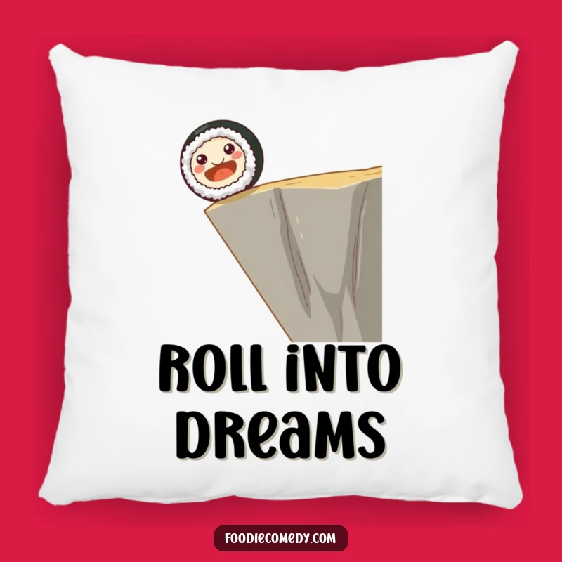 Funny Sushi Roll Pillow - Cozy & Hilarious Foodie Adventure Cushion