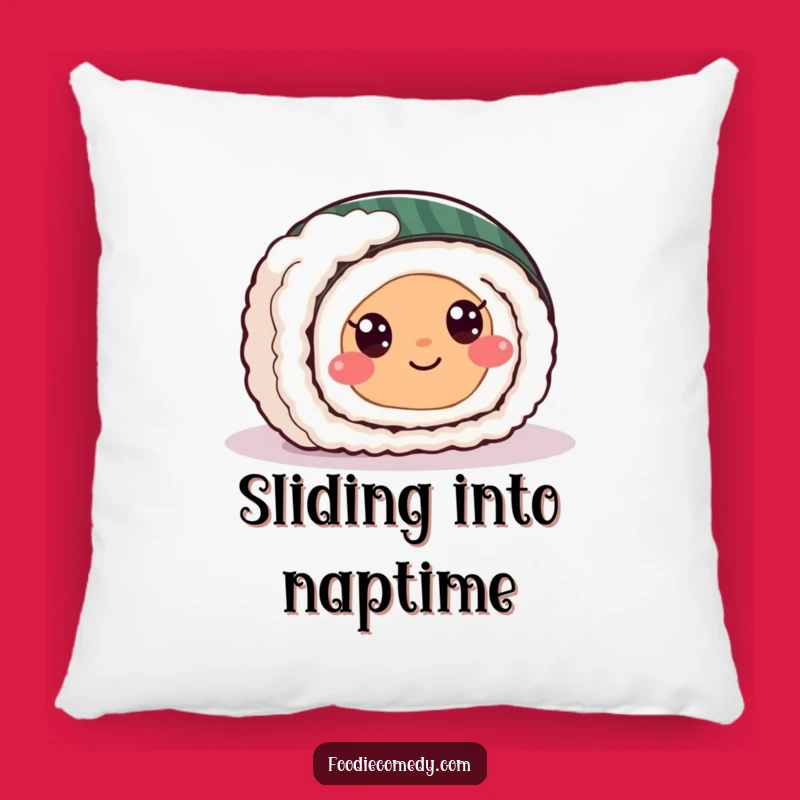 Funny Sushi Roll Pillow - Cozy Up with Hilarious Foodie Comfort