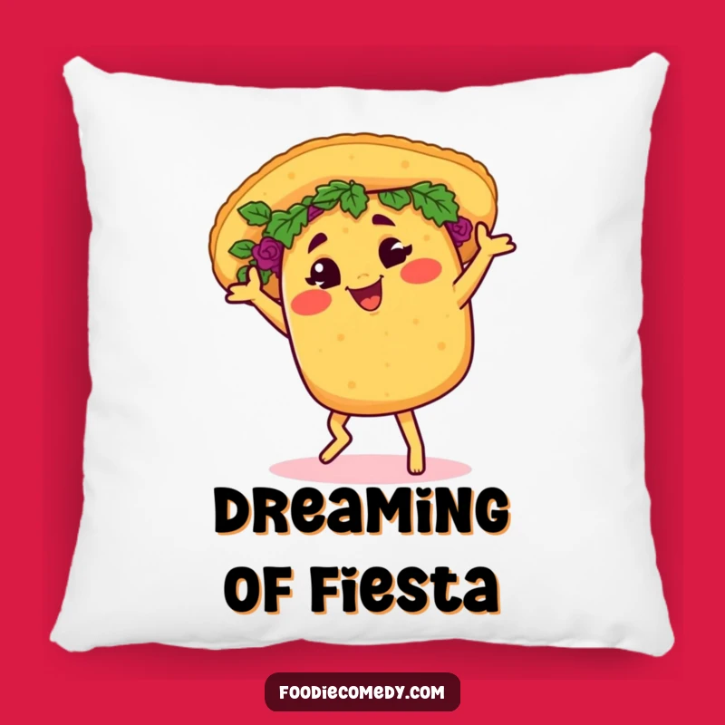 Funny Taco Salsa Pillow: Comfy and Hilarious Fiesta Decor