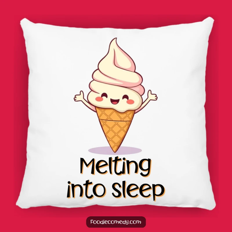 Funny Ice Cream Boogie Pillow: Snuggle Up with this Sweet and Hilarious Decor!