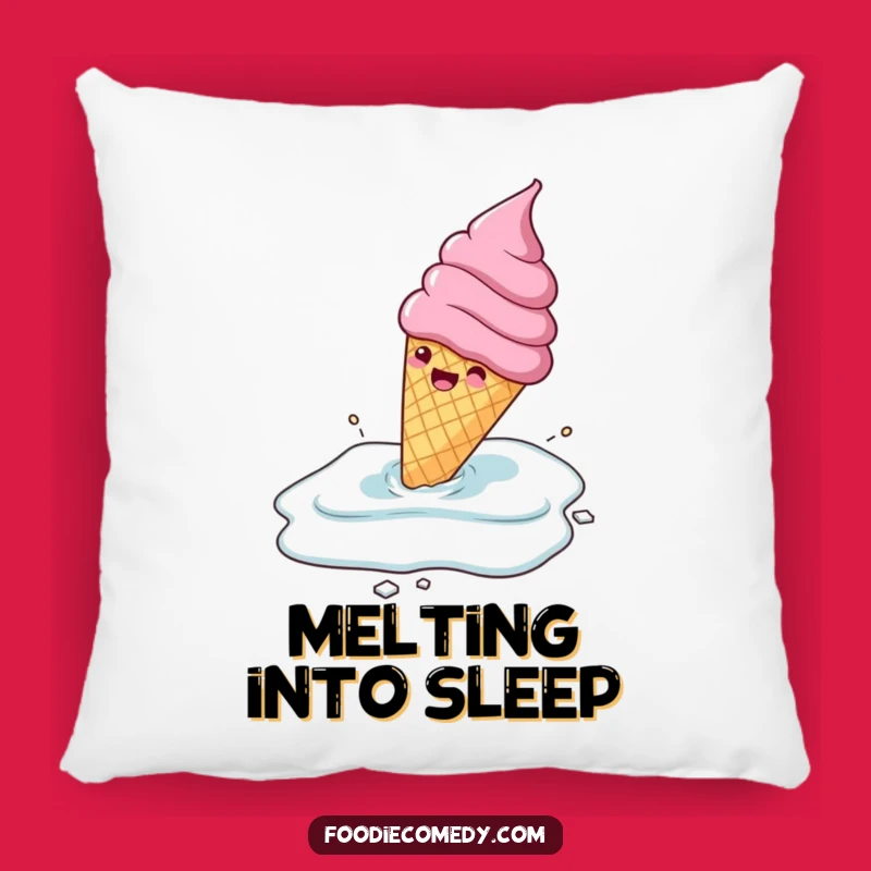 Funny Ice Cream Cone Sliding Pillow: Cozy Frozen Cushion for Sweet Snuggles Gift!