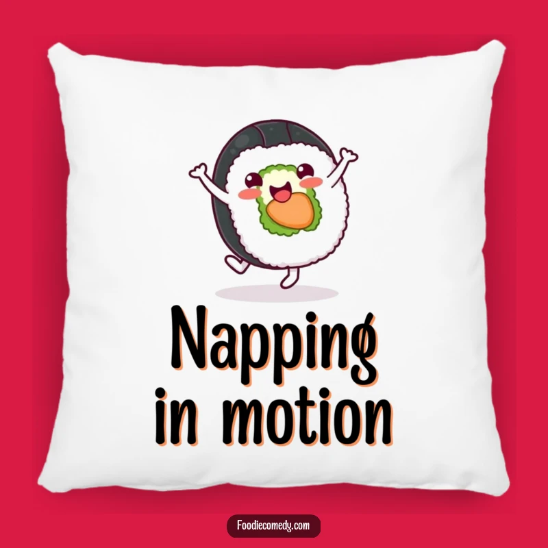 Cozy Funny Sushi Roll Pillow: Soft Japanese Foodie Cushion, Ideal Funny Gift for Couch