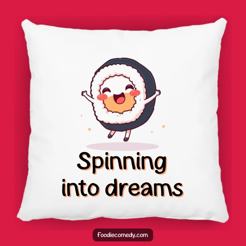 Funny Sushi Ballet Dancer Pillow: Snuggle Up with this Hilarious Foodie Comfort!