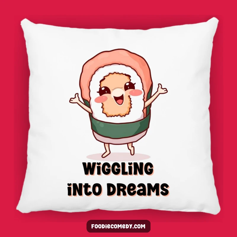 Funny Sushi Roll Groovy Dance Pillow: Soft and Comical Character Cushion