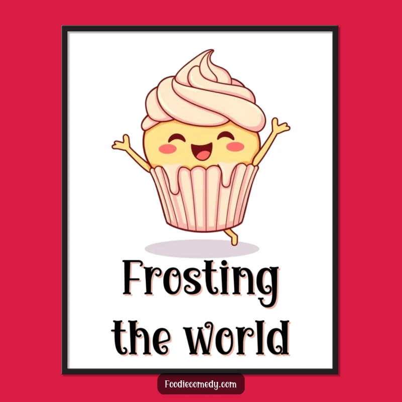 Funny Cupcake Digital Art: Jigging Pastry Download, Hilarious Dessert Decor