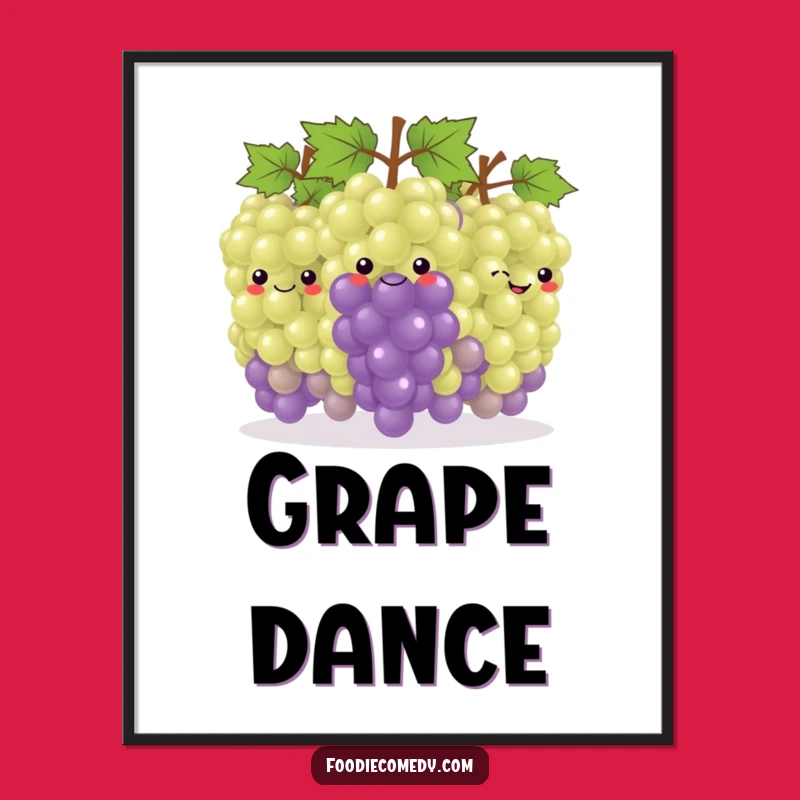 Funny Grape Conga Digital Art: Instant Party Decor, A Perfect Funny Gift!