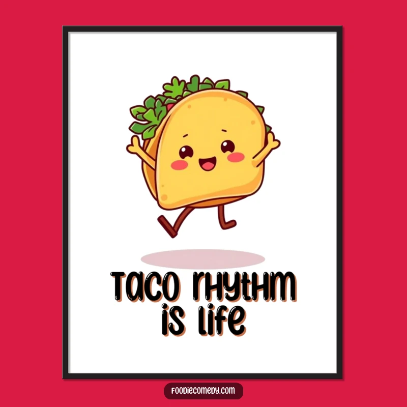 Funny Taco Salsa Dancer Digital Art: Instant Fiesta Download
