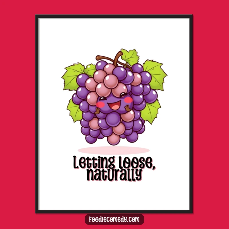 Funny Grapes Cha-Cha Digital Art - Instant Playful Vibes for Your Walls
