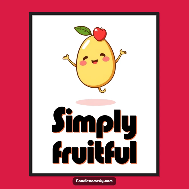Funny Fruit Jig Print: Vibrant Digital Art for a Cheerful Space!